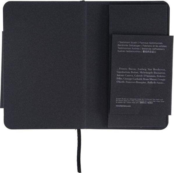 Ecoqua Plus Journal, 3.5 x 5.5, Stitch-Bound, Graph, Black