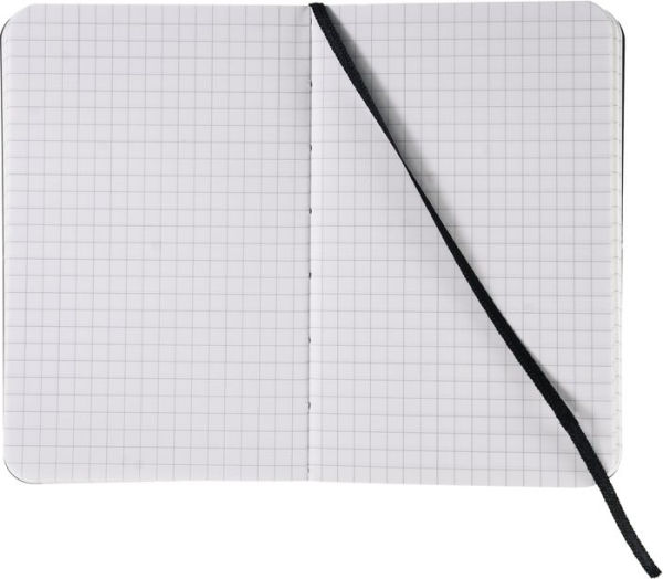 Ecoqua Plus Journal, 3.5 x 5.5, Stitch-Bound, Graph, Black