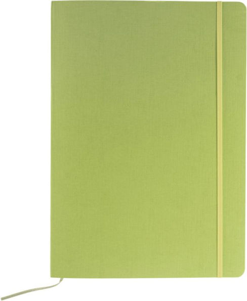 Ecoqua Plus Journal, A4, Stitch-Bound, Lined, Lime