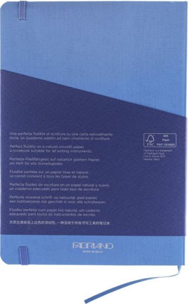 Ecoqua Plus Journal, A4, Stitch-Bound, Lined, Turquoise