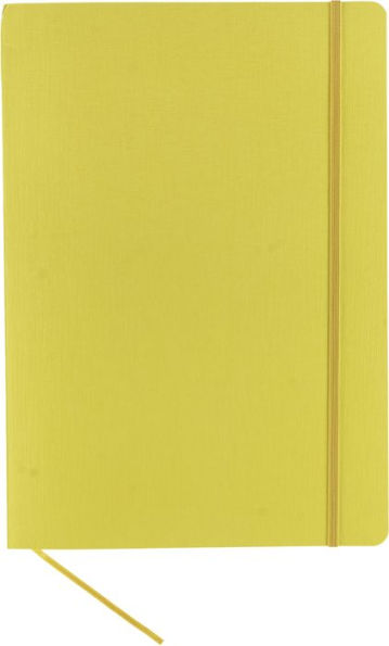 Ecoqua Plus Journal, A4, Stitch-Bound, Lined, Yellow