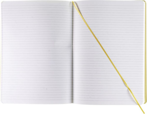 Ecoqua Plus Journal, A4, Stitch-Bound, Lined, Yellow