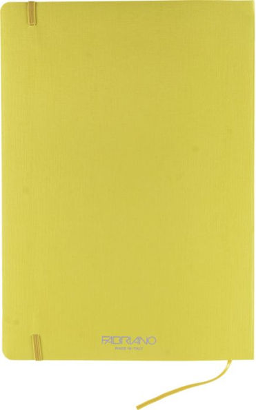 Ecoqua Plus Journal, A4, Stitch-Bound, Lined, Yellow