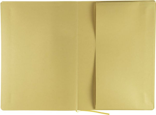 Ecoqua Plus Journal, A4, Stitch-Bound, Lined, Yellow