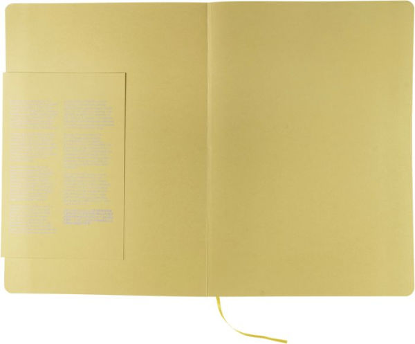 Ecoqua Plus Journal, A4, Stitch-Bound, Lined, Yellow