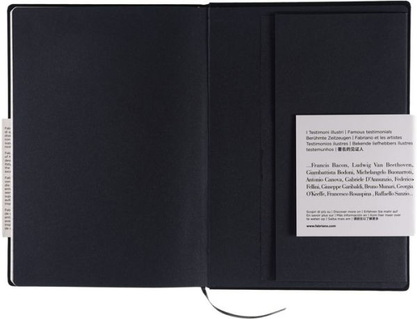 Ispira Journal, A5, Hard-Cover, Lined, Black by Fabriano