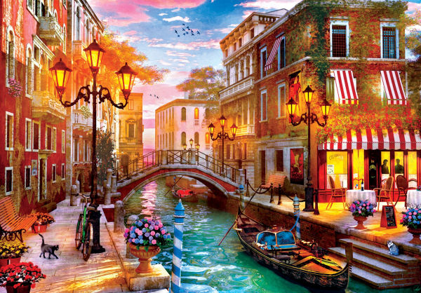 Sunset Over Venice 500 Piece Puzzle