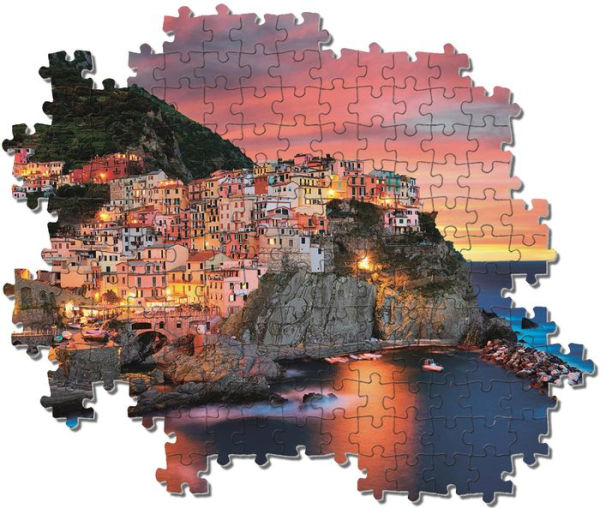 Dusk in Manarola, 1000 piece puzzle in modular box