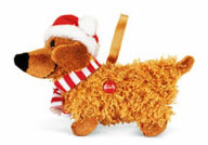 Title: Xmas Dachshund Plush Puppy - small