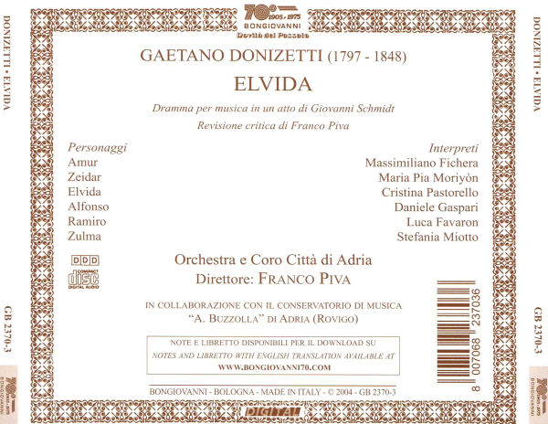 Donizetti: Elvida