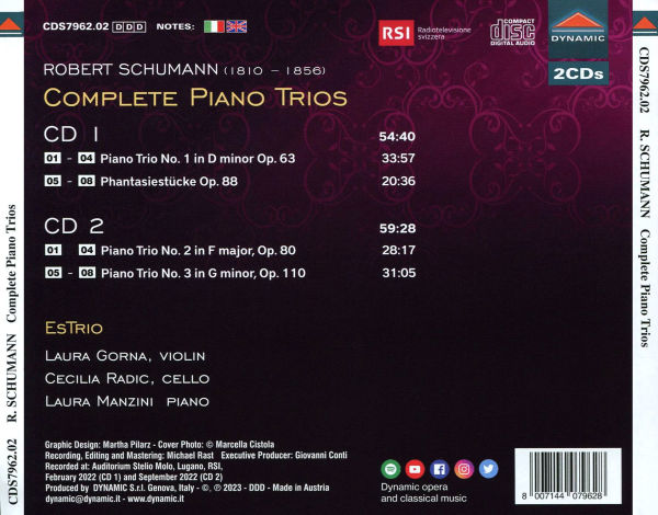 Robert Schumann: Complete Piano Trios