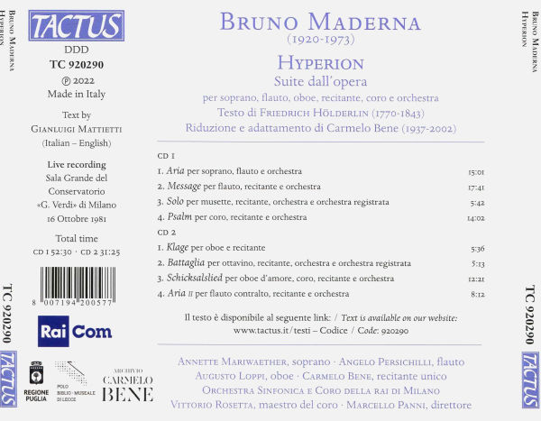 Bruno Maderna: Hyperion