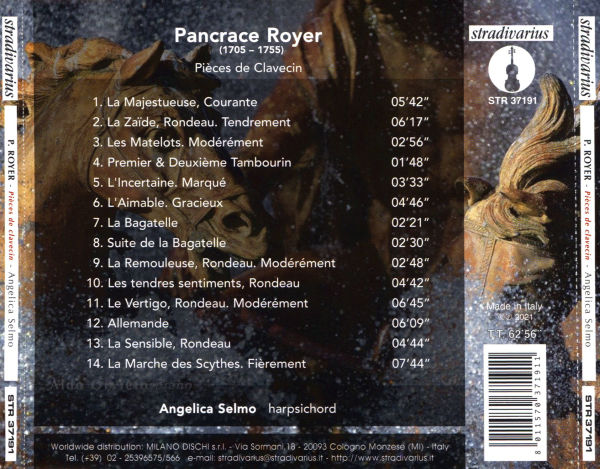 Pancrace Royer: Pi¿¿ces de clavecin