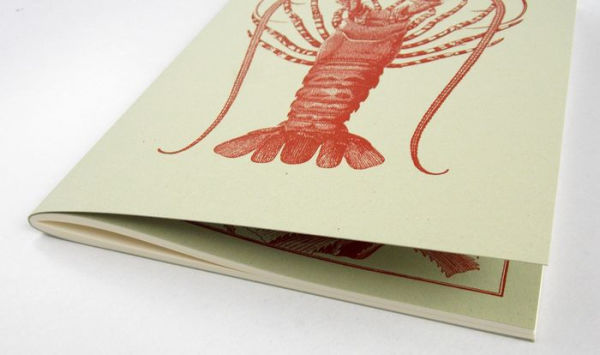 Notebook A5, Soft Cover/Stitched Bound Lobster design