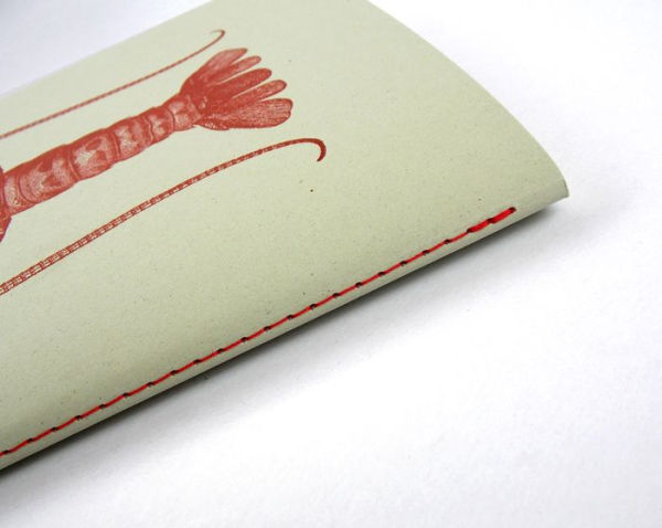 Notebook A5, Soft Cover/Stitched Bound Lobster design