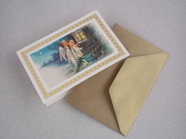 Boxed Christmas Double Cards and Envelopes Angels 10/10