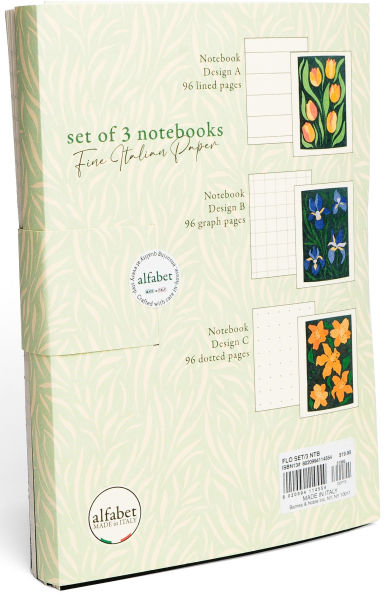 Florilla set of 3 notebooks