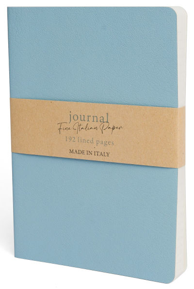 Serenity Blue Recycled Leather Journal