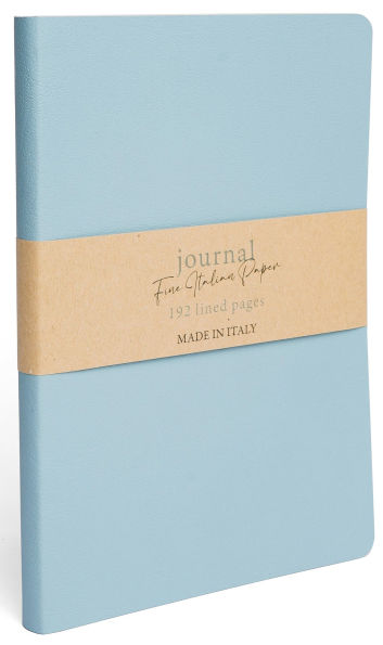 Serenity Blue Recycled Leather Journal