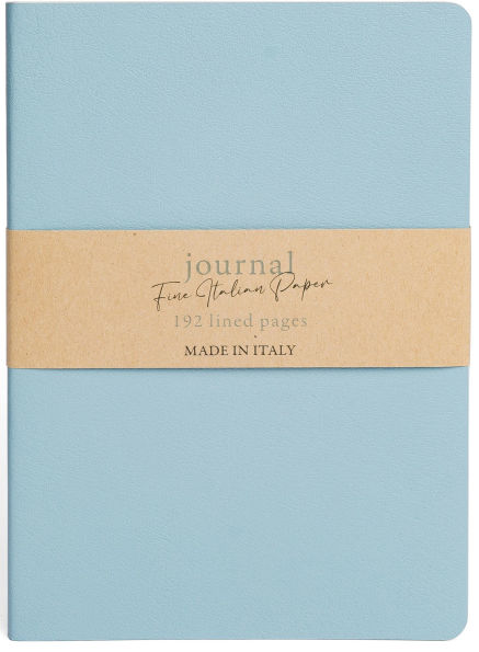 Serenity Blue Recycled Leather Journal