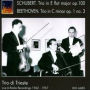 Schubert: Trio in E flat major, Op. 100; Beethoven: Trio in C minor, Op. 1 No. 3