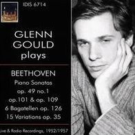 Glenn Gould plays Beethoven Piano Sonatas op. 49 no. 1, op. 101 & op. 109