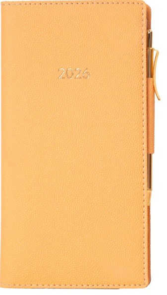 2026 Ocra Montly Pocket Planner in Italian Bonded Leather