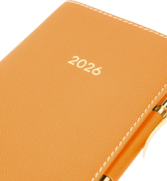 2026 Ocra Montly Pocket Planner in Italian Bonded Leather