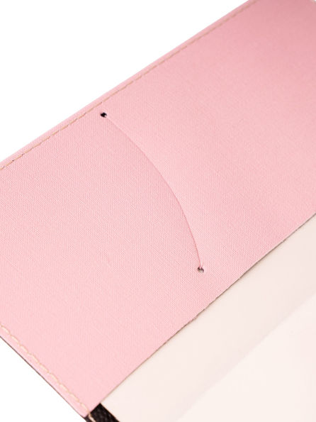 2026 Pink Weekly Pocket Planner in Italian Bonded Leather