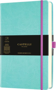 Title: Aquarela Collection Jade Green Squared Medium Notebook