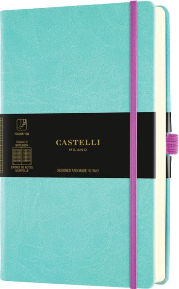 Aquarela Collection Jade Green Squared Medium Notebook