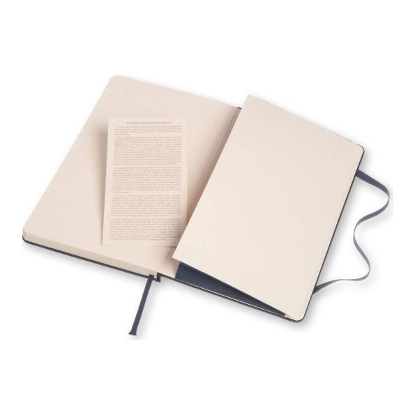 Moleskine Classic Notebook, Large, Ruled, Sapphire Blue, Hard Cover (5 x 8.25)