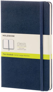 Title: Moleskine Classic Notebook, Large, Plain, Sapphire Blue, Hard Cover (5 x 8.25), Author: Moleskine