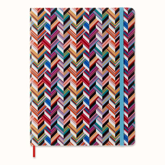 Moleskine Limited Edition Notebook Missoni, Extra Large, Zig Zag, Hard Cover (7.5 x 10)