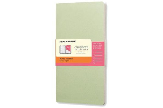 Moleskine Chapters Journal Slim Pocket Ruled Mist Green Soft