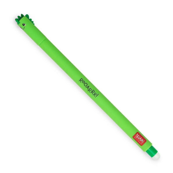 Dino Erasable Gel Pen - Green Ink