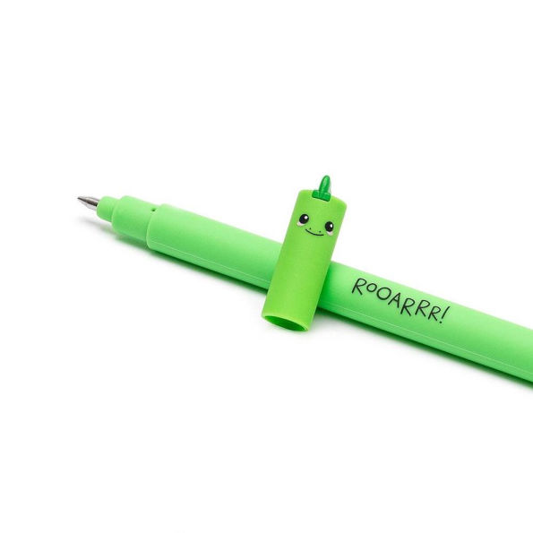 Dino Erasable Gel Pen - Green Ink