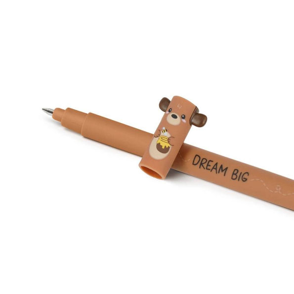 Teddy Bear Erasable Gel Pen - Red Ink