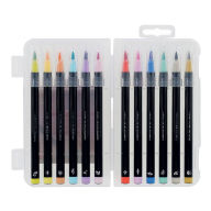 Title: Legami Set Of 12 Brush Markers - Brush Markers - Pastel Colours