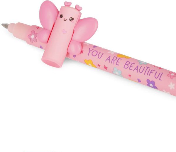 Butterfly Erasable Gel Pen - Pink Ink