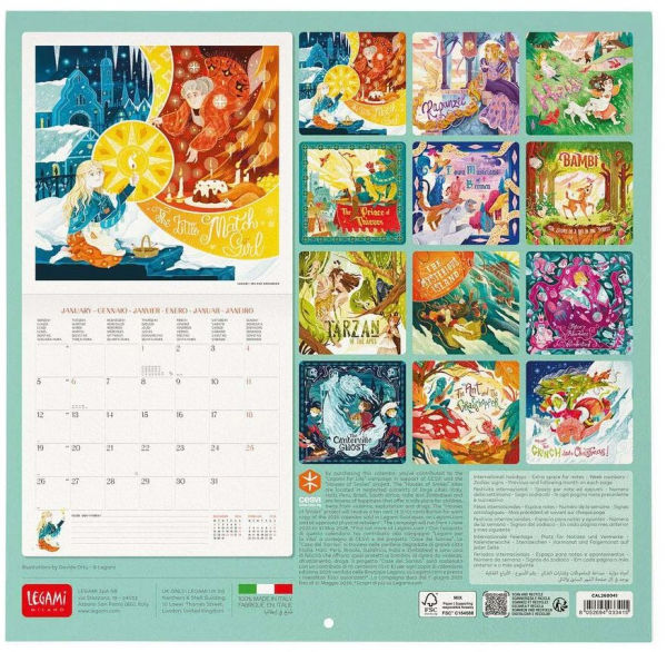 2026 WALL CALENDAR - ONCE UPON A TIME