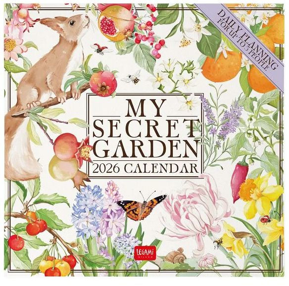 2026 WALL CALENDAR - MY SECRET GARDEN