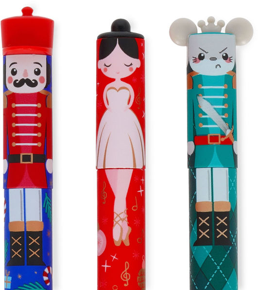 Set of 3 Erasable Christmas Gel Pens