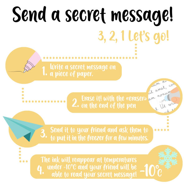 Set of 3 Erasable Christmas Gel Pens