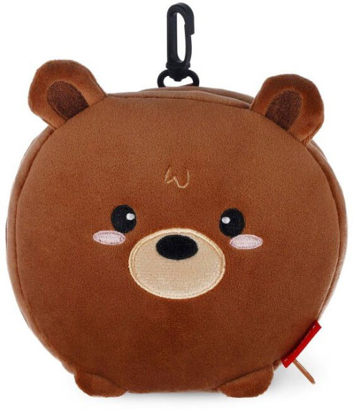 Brown Bear Travel Buddy Pillow and Mask