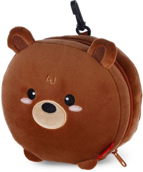 Brown Bear Travel Buddy Pillow and Mask