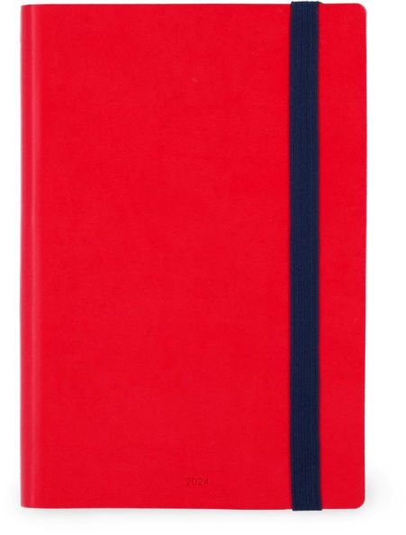 LEGAMI 12 MONTH MEDIUM WEEKLY DIARY - 2024 - RED PASSION