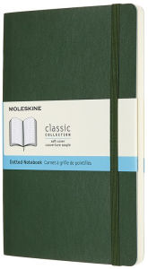 Moleskine Classic Notebook, Soft Cover, Myrtle Green, Large with Dotted pages