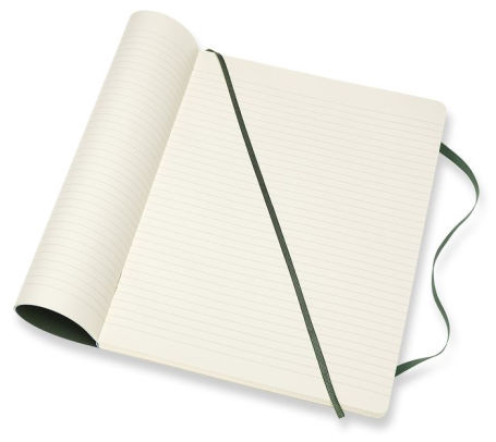 MOLESKINE HARD COVER RULED NOTEBOOK GREEN SMALL 9X14CM**NEW FREE P/&P**