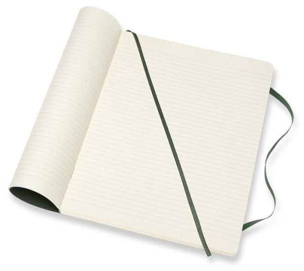Moleskine Notebook, Extra Large, Ruled, Myrtle Green, Soft Cover (7.5 x 9.75)